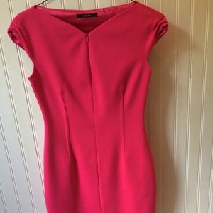 Tahari Fuschia Pink Midi Dress
